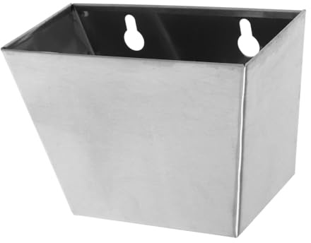 VERDANVERSE Recolector De Tapones De Rosca Acero Inoxidable Grande Resistente Intemperie Con Orificios De Drenaje Para Montaje Pared Uso Exterior Jardín Patio