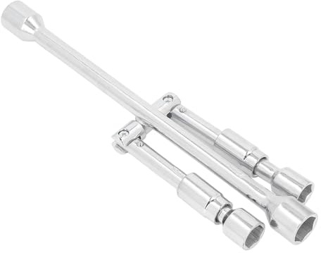 RASTKY Llave para Tuercas de Rueda Plegable, Duradera, de 4 Vías, para Reparación y Mantenimiento de Automóviles