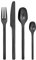 Villeroy & Boch Manufacture Cutlery Tafelbesteck für bis zu 4 Personen, 16-teilig, Edelstahl, Schwarz, 12-6556-9040