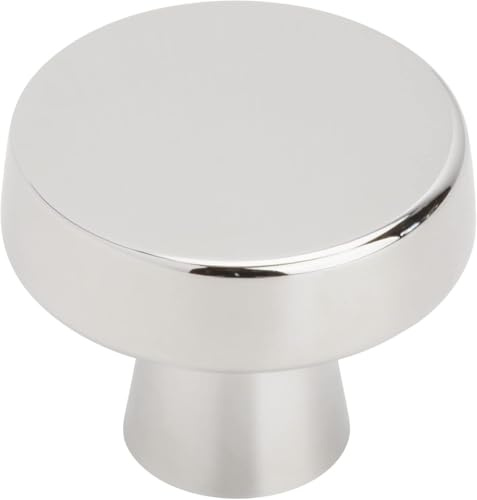 Amerock | Cabinet Knob | Polished Chrome | 1-5/16 inch (33 mm) Diameter | Blackrock | 1 Pack | Drawer Knob | Cabinet Hardware