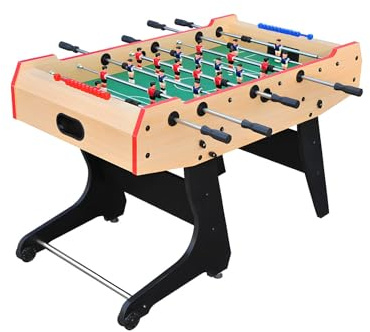 Vente-unique - Futbolín Stadium - L 137cm x A 74.5cm x H 86cm - MDF - Color Natural Claro
