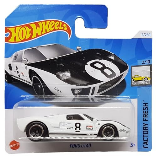 Hot Wheels - Ford GT40 - Factory Fresh 2/10 - HTC51 - Short Card - 8 Ball - Good Year - Mattel 2024