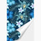 NPCEED Carta da parati floreale, vintage, blu, bianco, floreale, autoadesiva, per cucina, camera da letto (40 x 300 cm)