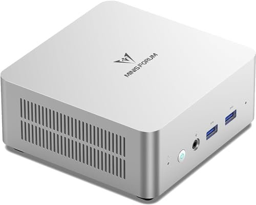 MINIS FORUM UN1290 Mini-PC, Intel Core i9 12900HK, 14 Core/20 Thread Desktop-PC, HDMI 2.0/USB-C/DP 1.4, 2,5 G RJ45 LAN, 5 USB-Anschlüsse, Wi-Fi 6,Kein RAM/SSD