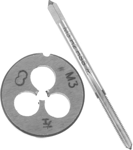 Angoily Linkshänder-gewindebohrer-schneideisensatz Grob- Und Feingewinde Metall-nachschneidewerkzeugkoffer