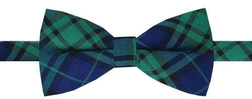 Texture Ties Black Watch Tartan Boys Bow Tie