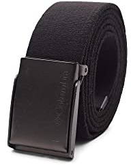 Columbia Men's Military-Style Stretch Belt, black, 1siz
