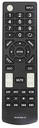 Universal NS-RC4NA-18 Remote Control Replacement for All Insignia TVs