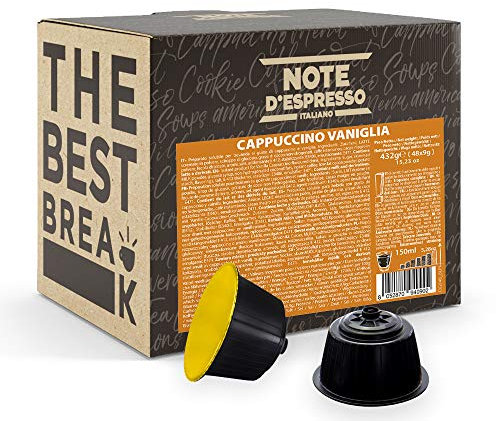 Note d'Espresso - Capuchino con Vainilla - Cápsulas compatibles con Cafeteras NESCAFE'* DOLCE GUSTO* - 48 caps