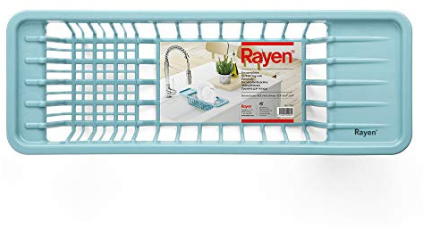 Rayen Escurreplatos, PLASTICO, Azul, Medidas: 45,5 x 16,3 x 10 cm (2094)