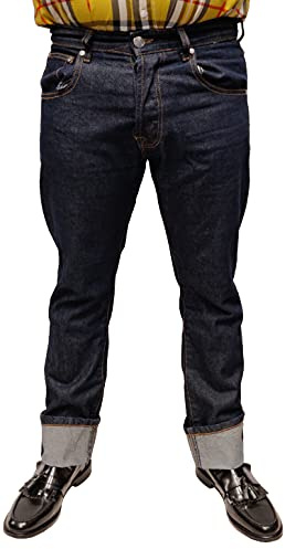 Relco Herr Raw Denim Jeans, BLÅ, 44 SE