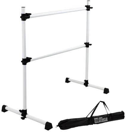 TRUTZHOLM Ballettstange freihstehend Ballett Barre höhenverstellbar von 11-120 cm Höhe, Ballet Stange Tragetasche ideall für Kinder und Erwachsene 120x125x71cm HxBxL