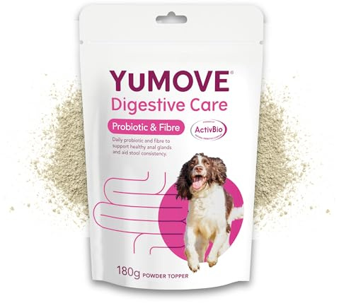 YuMOVE Digestive Care & Fibre, Dog Pre and Probiotic Supplement for Gut Health, Digestive and Anal Glande Support, All Ages and Breeds with Sensitive Digestion, 180g