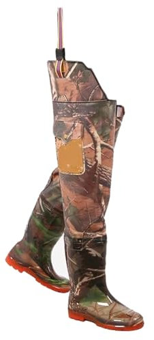 KPHYMOD Watstiefel PVC-wasserdichte Hüft-Wathose, H 32,7 Zoll, Herren/Damen, Fliegenfischen, Jagen, Umpflanzen, Outdoor, wasserdichte Stiefel Mit Tasche(37 EU)
