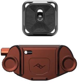 Peak Design Capture Camera Clip V3, Eclipse with Plate, Holds DSLR, Compact and Point and Shoot Bodies, Secure, Stable and Accessible, Attaches to Straps and Belts, Quick Release, 200 lb Capacity