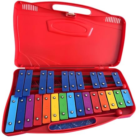 Metalofono per appunti con piastre di ferro colorate, strumento musicale a percussione sicuro e durevole per giocattolo educativo per sviluppare ritmo e creatività