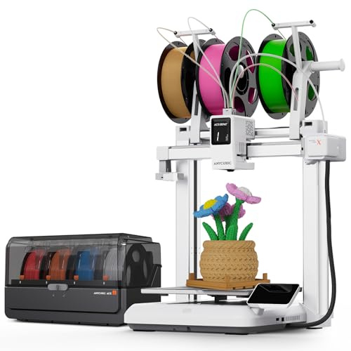 ANYCUBIC Kobra X Combo Impresora 3D Impresión Multicolor de 4-19 Colores