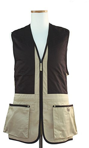 Beretta Universal Trap Cotton Schießweste, Mehrfarbig (beige/Braun), Gr. L