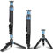 SIRUI P-325FS Carbon Fiber Kamera Wanderstock Einbeinstativ Monopod mit Standfuß, 140cm leichte,Teleskop/Foto/Video Einbeinstativ, 3 Innovative Quick Release Design, 5 Sektionen, Max 10kg Belastung