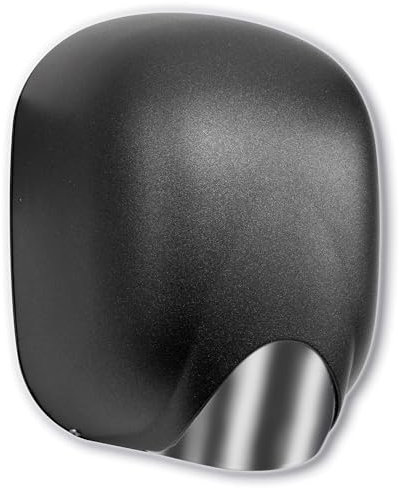 vama Asciugamani Elettrico con Fotocellula 1100W Ecostream NF Alluminio Nero Goffrato