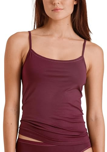 Calida Natural Comfort Top Espagueti para Mujer, de algodón, Tirantes Ajustables