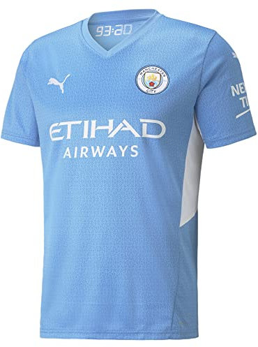 PUMA Mann Manchester City Saison 2021/22, Spielausrüstung, Home Trikot, Team Light Blue-puma White, XL EU