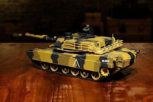 Carro armato radiocomandato U.S. M1A2 Abrams 1:24 con suono e suono 816