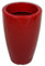 Pflanztopf Prisma RUND - EIN glänzender Auftritt - H: 50cm - hochwertiger Kunststoff - 26 Liter (Pflanztopf Farbe: Rot)