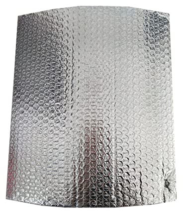 ZAURBA Rouleau Auto-adhesif Aluminium, Kit D'isolation de Porte de Garage, Feuille D'ingénierie Roulea, Isolant de Bulle Isolant de Feuille Isolante Barrière Thermique pour Réflecteur (Size : 1x2m)