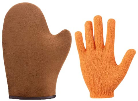 Neylokfen Selbstbräuner Handschuhe Self-Tanning Mitt Selbstbräuner Mitt Applikator für selbstbräuner Spray, Tanning Oil, Tanning Water (Braun)