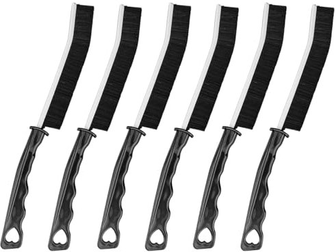 QHFlashbuy Crevice Gap - Cepillo para la limpieza de juntas, 6 unidades, cepillo para limpieza de juntas con cerdas duras para suelos, baño y cocina, ventanas