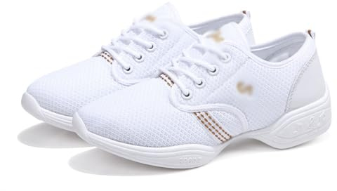 Blissbuilt Donna Scarpe da Ballo Scarpe Danza Sportiva Traspiranti Scarpe da Ginnastica Leggere da Competizione Scarpe Jazz Donna Scarpe da Ginnastica per Jazz Moderno Walking Danza Fitness Outdoor
