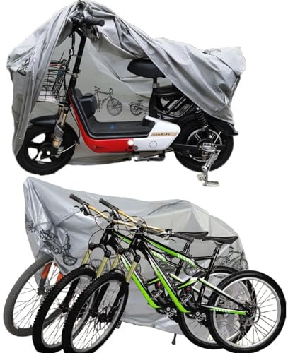Housse Vélo,Housses Protection pour Vélo,Housse Protection Imperméable,Bâche Protection pour Vélo,Housse Velo Exterieur Anti-UV Protection Poussière Résistant Impermeable de Bicyclette Cycle Scooter