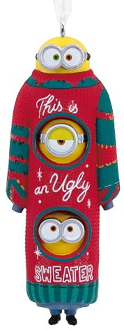 Hallmark Kevin, Stuart & Bob the Minions Ornament, Minions Tree Decoration, Resin Hanging Ornament, Gifts for Christmas, Despicable Me