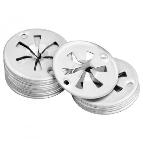 Volumoon Pack of 20 clamping discs, heat protection plate, safety washers, stainless steel, underbody clips, heat shield attachment, heat protection plate, exhaust for various cars