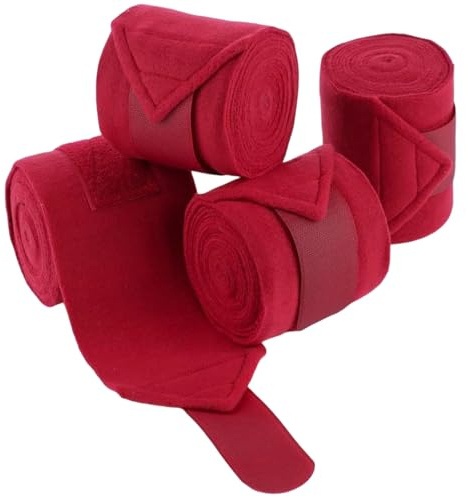 jojnsha Protectores De Piernas Equinas Antirozaduras con Cinturón Elástico para Caballos Activos Vendajes Envolventes Pata De Caballo para Clima Frío