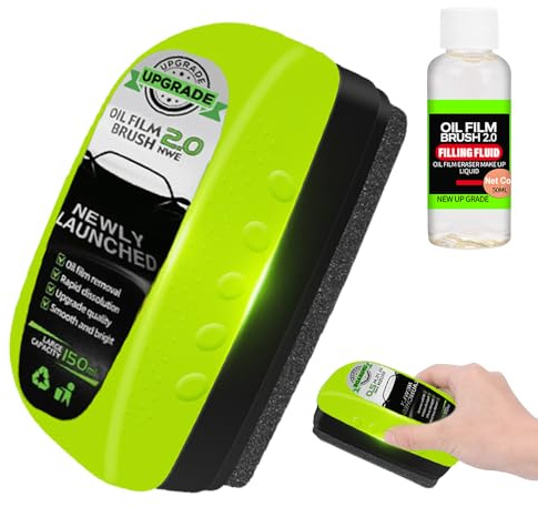 Automotive Oil Film Cleaning Brush, 2026 Nouv Multifonctionnelle Nettoyant Vitre Voiture Avec Recharge de Liquide, Nettoyant pour Film D'huile Nettoyant Vitre Voiture Brosse Nettoyage Voiture (1Pcs)