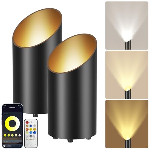 Yotivki Faretto LED da Terra Smart, Uplight per Interni con App Bluetooth e Telecomando RF, 2700K-6500K, Dimmerabile 1%-100%, 11 Scene, Interruttore a Pedale, IP44, 7W