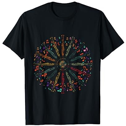L'Instrument De Musique Classique Retro Clarinette T-Shirt