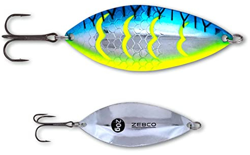 Zebco Premium Trophy Z-Flat Slim Cuillères de pêche Clignotantes pour Tous Types de Poissons prédateurs - Accessoires de pêche - 15 g