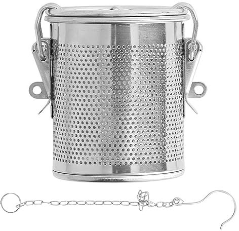 Filtro de Especias de Acero Inoxidable, Infusor de Té con Colador Grande para Condimentos, Colador de Bolas de Té de Malla Reutilizable, Infusor de Especias para Cocinar, Cesta de Separación(0.3L)