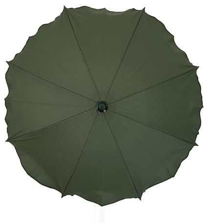 Universal Sonnenschirm Regenschirm für Kinderwagen und Sport Buggy, Babywagen Schirm mit Universal Halterung, UV-Schutz50+ Sonnensegel Sonnenschutz (Olivengrün)