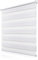 Doppelrollo Klemmfix ohne Bohren 85x200cm(BxH), Rollos für Fenster ohne Bohren Weiß, Duo Rollo Klemmrollo, Lichtdurchlässig & Sichtschutz,Fenster Rollo für Innen