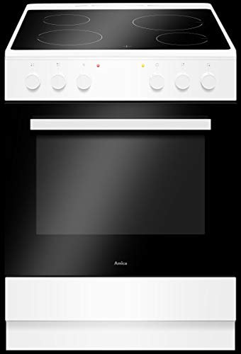 Amica SHC 913 011 W Standherd 60cm Elektro Weiß Grill Umluft Glaskeramik Kochfeld