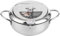 Mini pentola in acciaio inossidabile in stile giapponese, padella in tempura per uso domestico a temperatura controllata, compatibile con fornello a gas, fornello a induzione (20 cm)