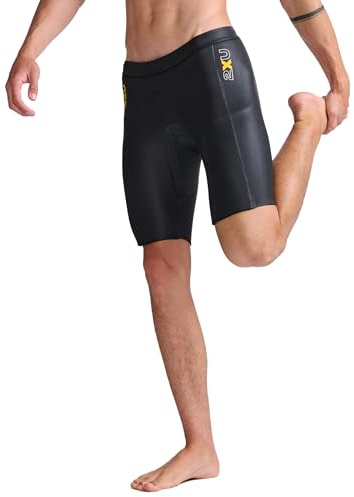 2XU - Propel Buoyancy Short - Rubber Nylon Material for Swimming - Black - Size Small