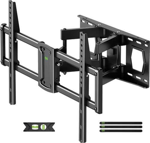 Full Motion Mount, USX MOUNT UL Listed TV Wall Mount for Most 42-84 inch TVs, Holds up to 120lbs, Max VESA 600x400mm, Swivel TV Bracket with Dual Articulating Arms Tilt Rotation Fits 16 Wood Stud