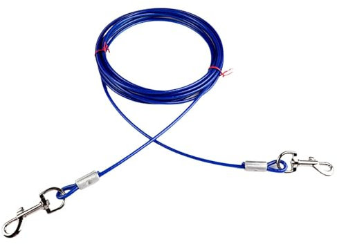 Cable de Amarre para Perros - Correa retráctil para Perros de Alta Resistencia | Correa para Perro de 3 m | Correa Antideslizante | Correa de Entrenamiento para Perros Trenzada | Correa de Cuerda con