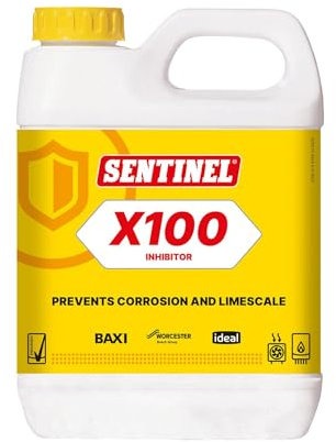 LavaTap – Sentinel X100 Central Heating Inhibitor – 1 Litre Radiator Inhibitor, Rust Prevention, Corrosion Protection, Central Heating Cleaner, pH Neutral, Treats 100 litres