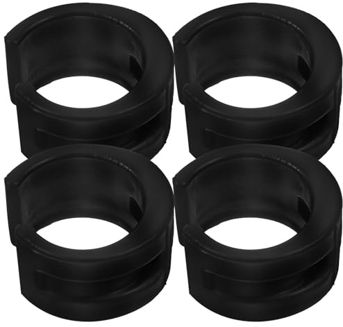 BIUDECO Protector de Cadena para Bicicleta Montaña Anillos Protectores de Goma para Vaina Trasera Color Negro 4 Unidades Accesorio Resistente al Agua para Protección y Mantenimiento